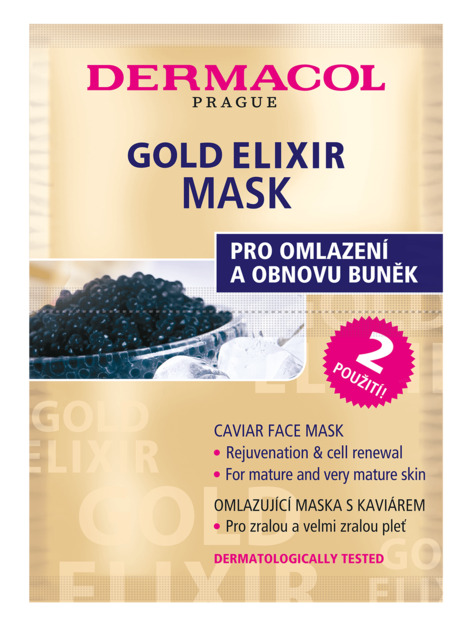 Gold Elixir omladzujúca maska s kaviárom